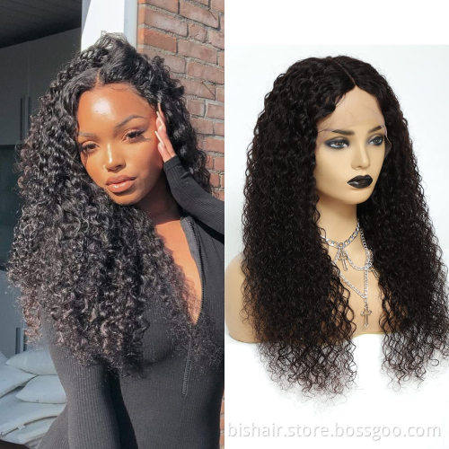 T Part Lace Curly Lace Front Wig Human Hair 20 inch Kinky Curly Human Hair Wigs Wet And Wavy Lace Front Wigs For Black Women